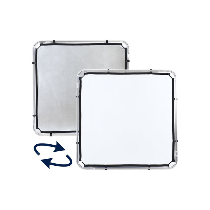 Manfrotto LL LR81131R - Skylite Rapid Fabric Reflector (Silver/White, 3.6 x 3.6')