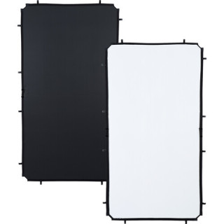 Manfrotto LL LR81221R - Skylite Rapid Fabric Reflector (Black/White, 3.6 x 6.6')