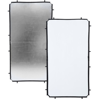 Manfrotto LL LR81231R - Skylite Rapid Fabric Reflector (Silver/White, 3.6 x 6.6')