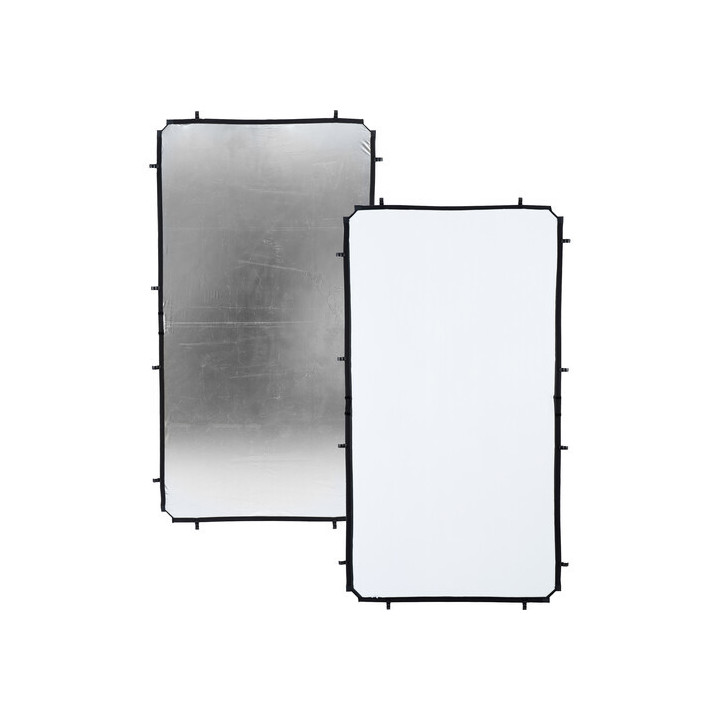 Manfrotto LL LR81231R - Skylite Rapid Fabric Reflector (Silver/White, 3.6 x 6.6')