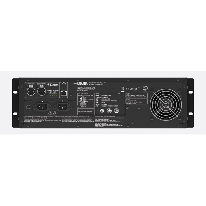 Yamaha RIO1608-D3 - DANTE rack-mountable I/O