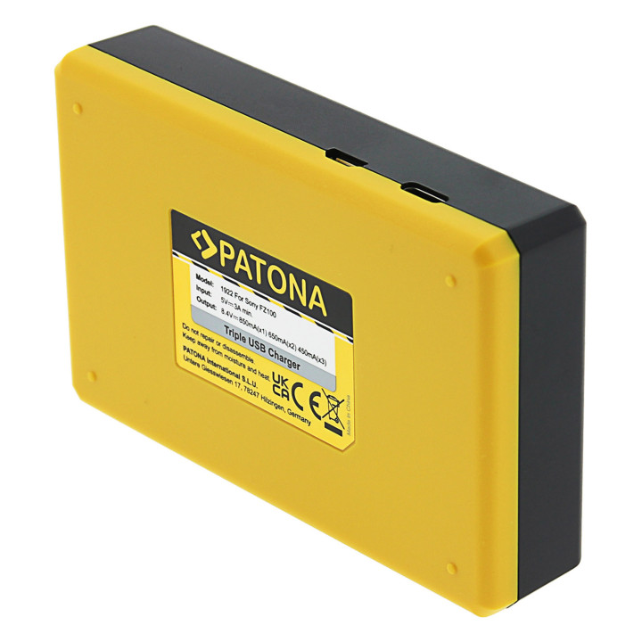 Patona 1922 - Triple USB Charger NP-FZ100