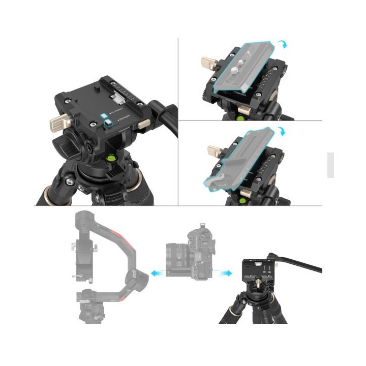 SmallRig 4643 - Carbon Fiber Tripod Kit FT-S303