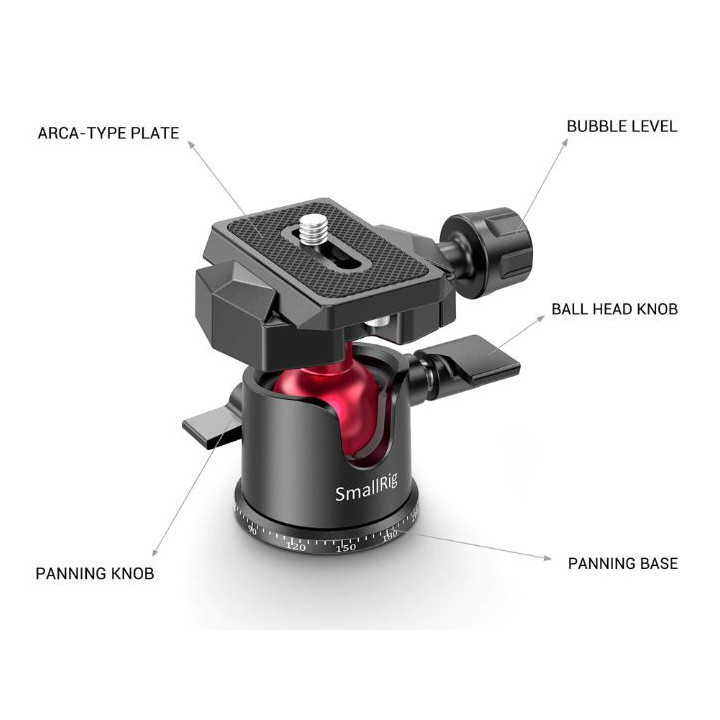 SmallRig BUT2664 - Tabletop Mini Tripod with Panoramic Ball Head
