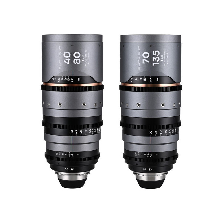 Laowa VE4070BPLA - Sunlight 2X Anamorphic Zoom 2-Lens Bundle(40-80mm,70-135mm) (Amber)