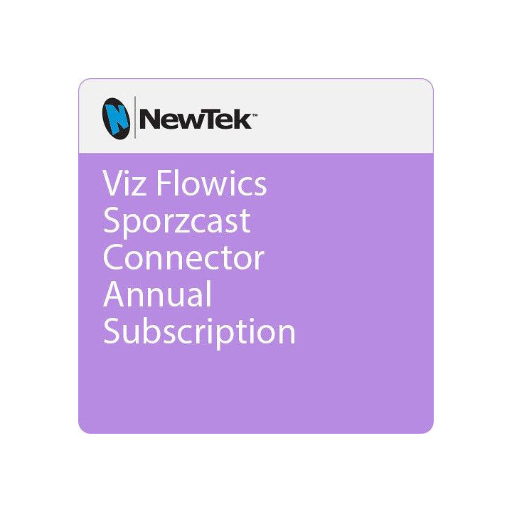 Vizrt VFSCASub - Viz Flowics Sportzcast Connector Annual Subscription