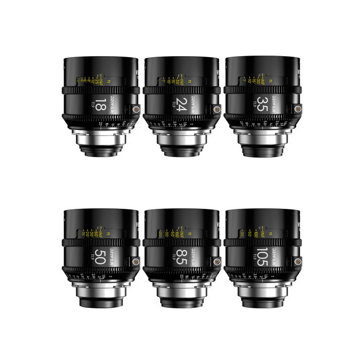 DZOFilm DZO-V21B6PL - Vespid Prime 6-Lens Kit (25/35/50/75/75/100 T2.1)