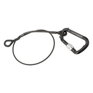Doughty T2820501 - Safety Bond 50kg SWL 4mm x 700mm + Screw Carabiner - Black