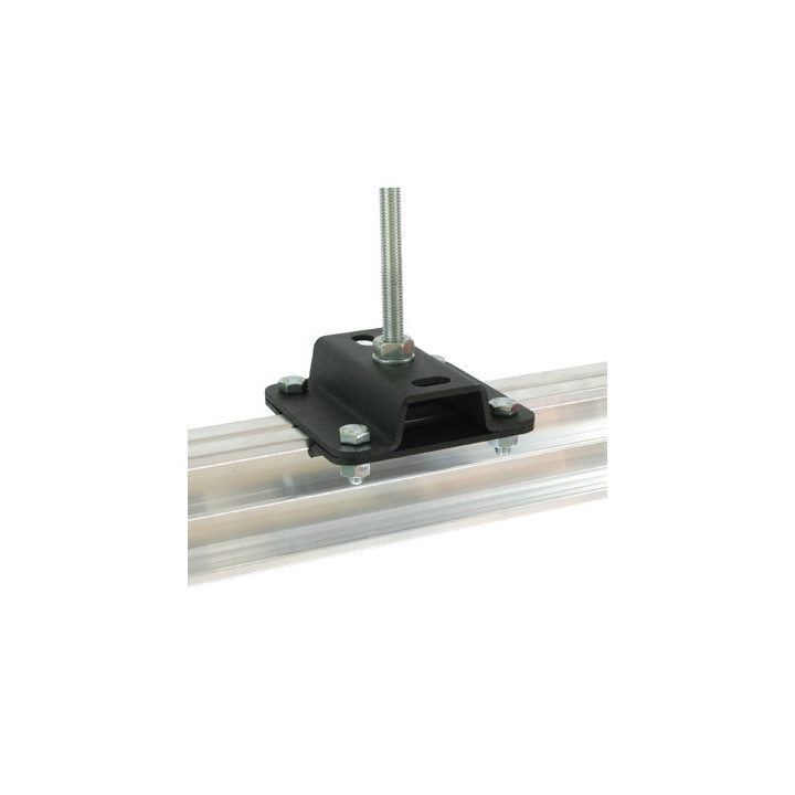 Doughty T84120 - Studio Rail Ceiling Bracket 25mm High (Top Hat) Supplied With Rail Clamps