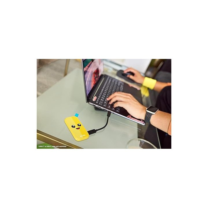 Sandisk SDSSDE30-1T00-G25F - Portable SSD 1TB Peely Edition