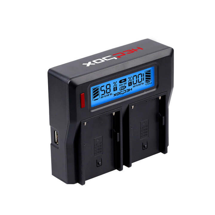 Hedbox RP-DC50 - Dual Digital LCD Battery Charger