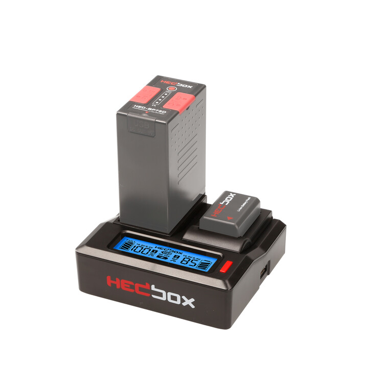 Hedbox RP-DC50 - Dual Digital LCD Battery Charger