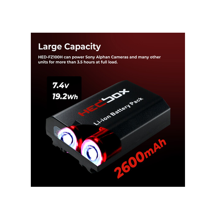 Hedbox HED-FZ100H - Sony Li-Ion Battery Pack/2600mAh