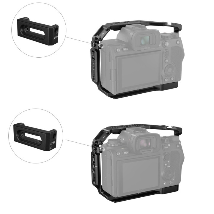 SmallRig 3667B - Full Cage for Sony Alpha 7R V/Alpha 7 IV/Alpha 7S III/Alpha 1/Alpha 7R IV