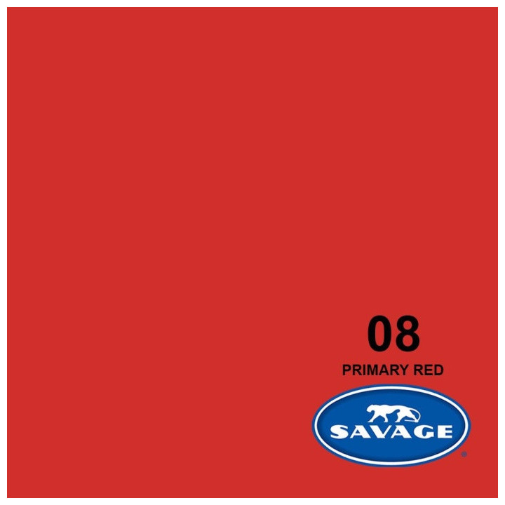 Savage SAV08-12 - Background Paper Primary Red 2.72x11m