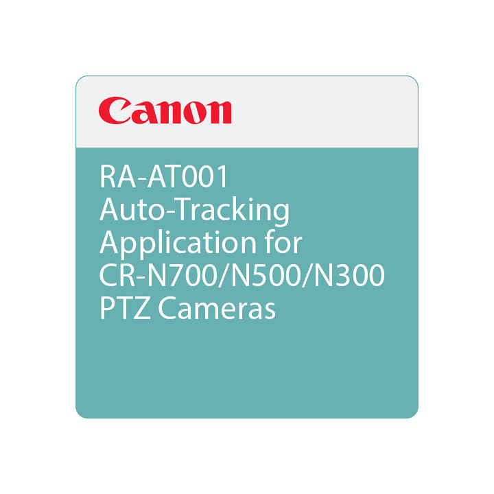 Canon RA-AT001 License - Auto-Tracking Application for CR-N700/N500/N300 PTZ Cameras