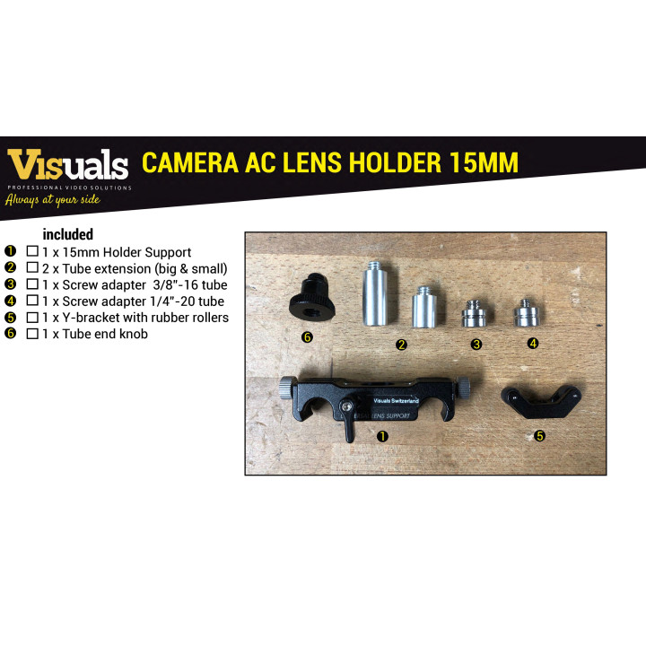 Wooden Camera WC-175400 - Universal Lens Support (15mm LW)