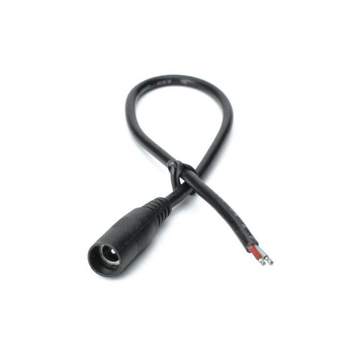 LiteGear CA-BAR.M-BE-10-B - Barrel Cable, Male to Bare End, Black 10 in.