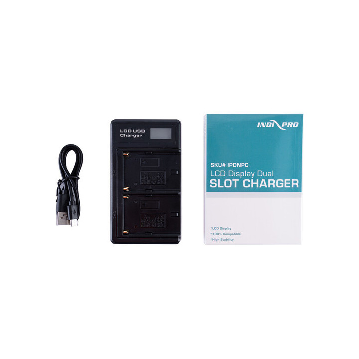 Indipro INPFDC2 - NP-F Series Dual Battery Charger