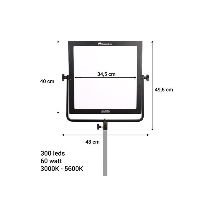 Falcon Eyes 290684 - Bi-Color LED Lamp Sophiez SO-60TD on 230V
