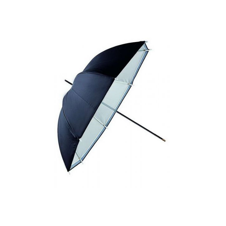 Falcon Eyes 295430 - Umbrella URN-48TSB1 Transparent White + Silver/Black Cover 122 cm