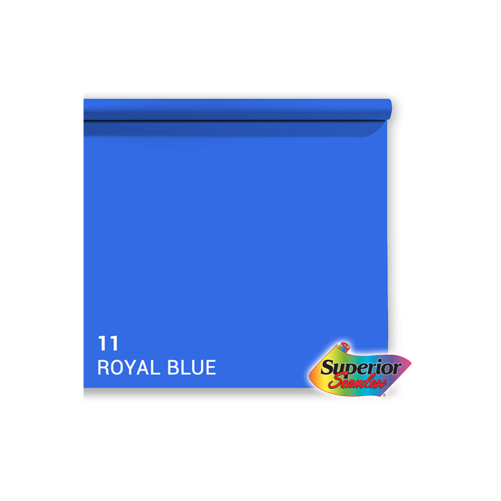 Falcon Eyes 585011 - Superior Background Paper 11 Royal Blue Chroma 1.35 x 11