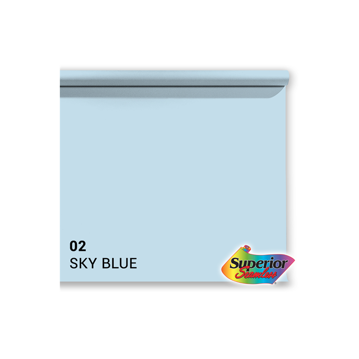 Falcon Eyes 585002 - Superior Background Paper 02 Sky Blue 1.35 x 11