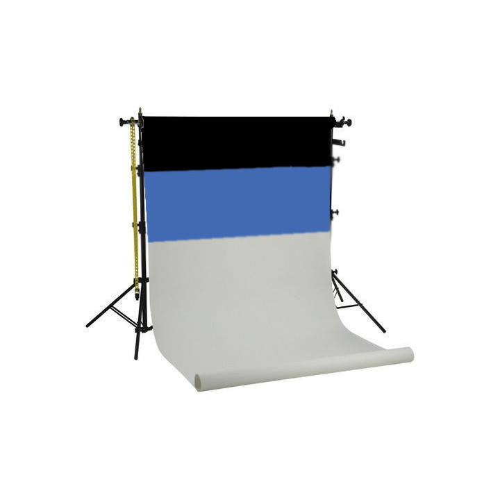 Falcon Eyes 296815 - Background System SPK-3 with 3 Rolls Black/White/Blue 1.35x11 m