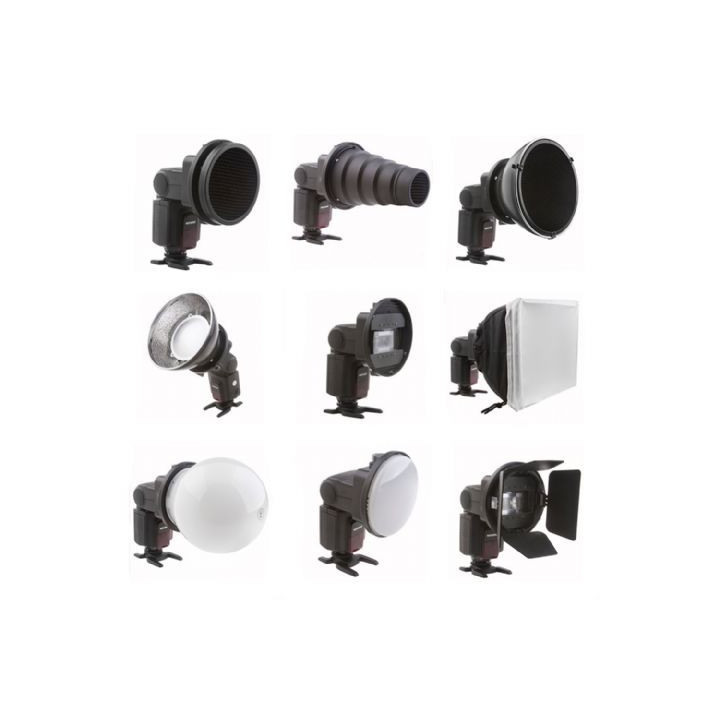 Falcon Eyes 299515 - Universal Speedlite Flash Gun Strobist Set SGA-K9