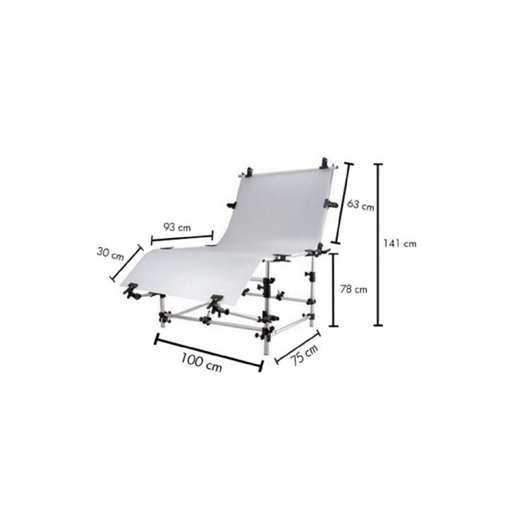 Falcon Eyes 2221 - Photo Table ST-1020A with Lighting
