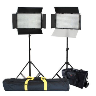 Falcon Eyes 2288 - LED Lamp Set Dimmable DV-384CT with Lightstand and Bag
