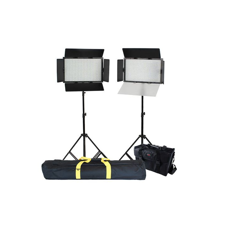 Falcon Eyes 2288 - LED Lamp Set Dimmable DV-384CT with Lightstand and Bag