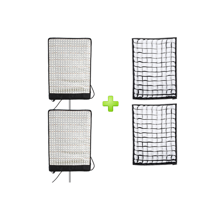 Falcon Eyes 2477 - Flexibel Bi-Color LED Set RX-212TD-BK1