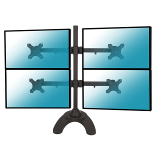 Kimex 015-1256 - Desktop Stand for 4 PC Monitors 13"-24"