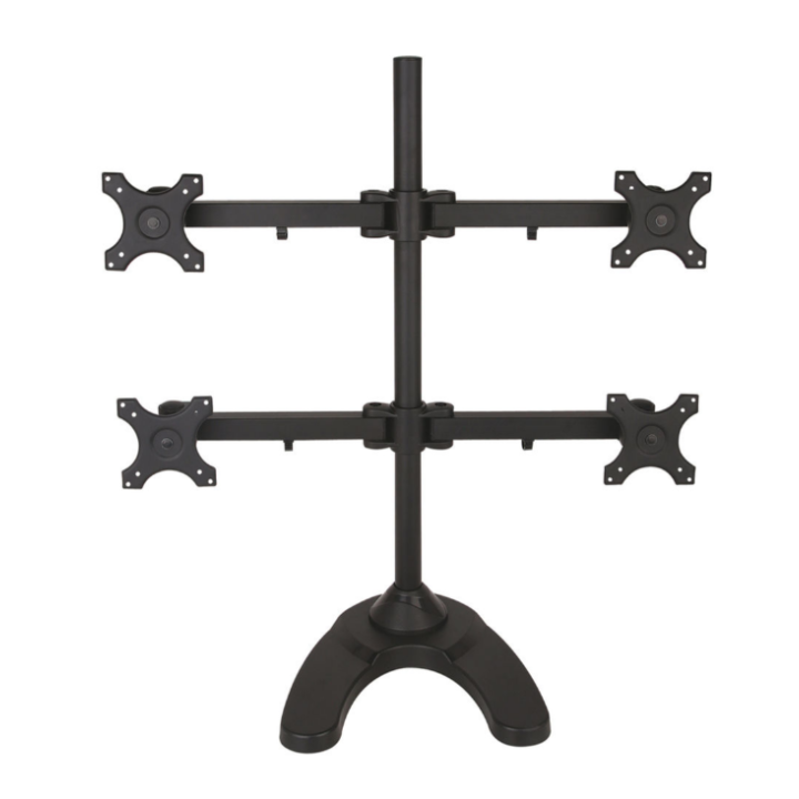 Kimex 015-1256 - Desktop Stand for 4 PC Monitors 13"-24"