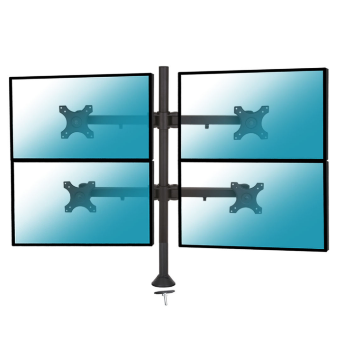 Kimex 015-1256 - Desktop Stand for 4 PC Monitors 13"-24"