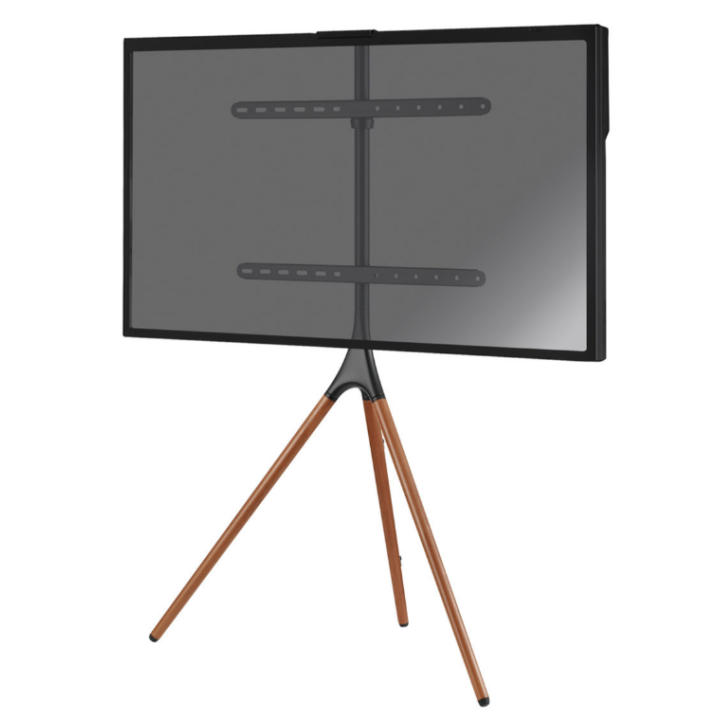 Kimex 030-4164 - Easel Stand for 45 "- 65" Black/Walnut TV