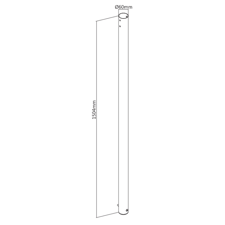 Kimex 031-1018 - Straight Ceiling Column Range 031, Height 150 cm