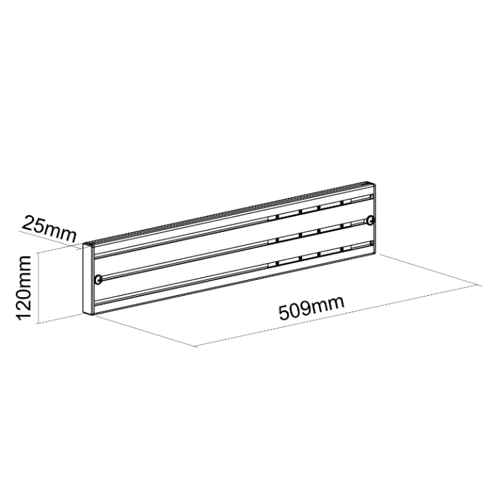 Kimex 031-1024 - Mounting Rail for Tv Bracket 031 Range, Length 50 Cm