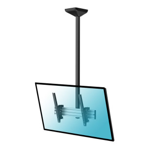 Kimex 031-4100K2 - Tilting Ceiling Support for 1 TV Screen 43"-75" Height 150cm