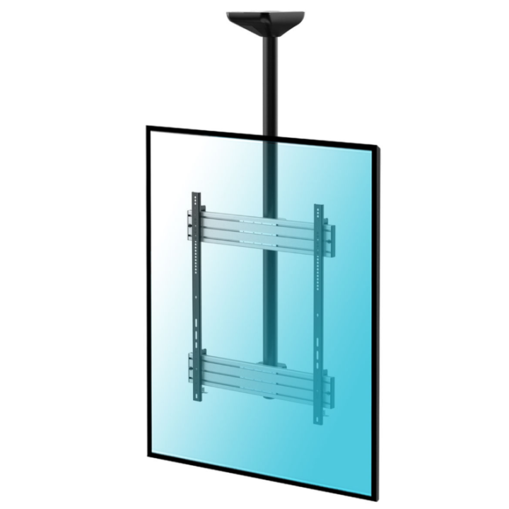 Kimex 031-4101K1 - Ceiling Support for 1 TV Screen Portrait Mode 65"-75" Height 150 cm