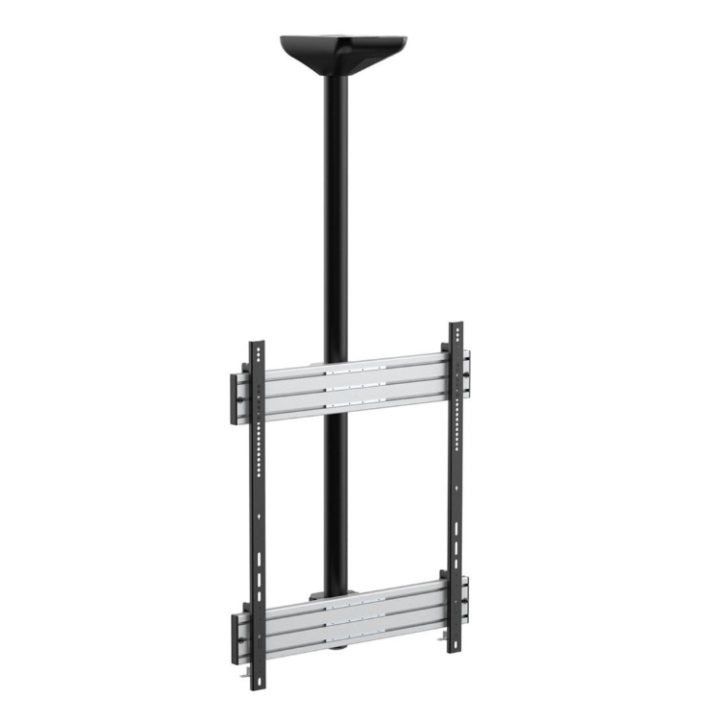 Kimex 031-4101K1 - Ceiling Support for 1 TV Screen Portrait Mode 65"-75" Height 150 cm