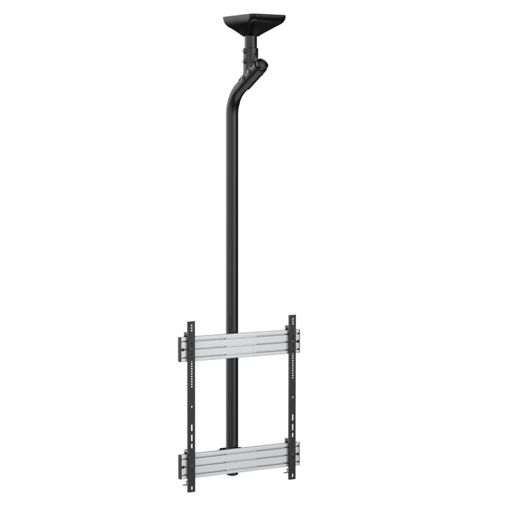 Kimex 031-4101K2 - Ceiling Support for 1 TV Screen Portrait Mode 65"-75" Height 225 cm