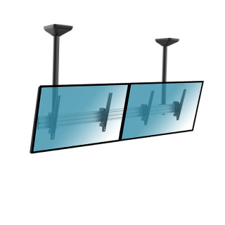 Kimex 031-4200K1 - Ceiling Support Menu Board 2 Screens 45"-55", Height 100cm