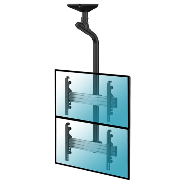 Kimex 031-4201K1 - Ceiling Support for 2 TV Screens 43"-55", Height 175cm