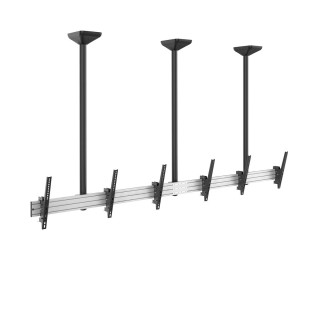Kimex 031-4300K4 - Ceiling Support Menu Board 3 Screens 50"-55", Height 150cm