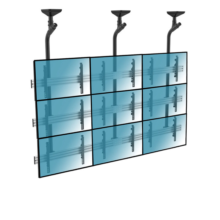 Kimex 031-4900K - Video Wall Ceiling Mount for 9 TV Screens 45"-50"