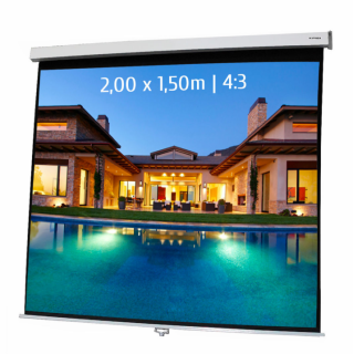 Kimex 041-3403 - Manual Projection Screen 2.00x1.50m 4: 3