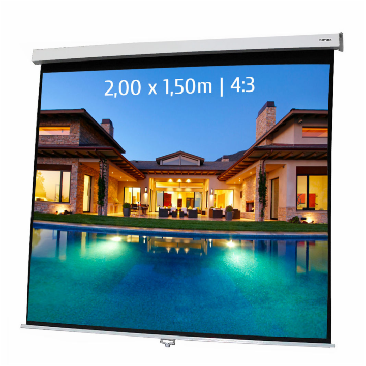 Kimex 041-3403 - Manual Projection Screen 2.00x1.50m 4: 3