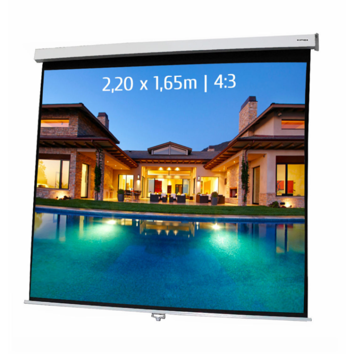 Kimex 041-3404 - Manual Projection Screen 2.20x1.65m 4: 3